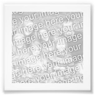 White Frame Photo Print