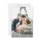 white frame wedding photo thank you card