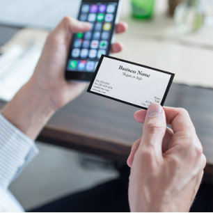 White Framed Business Card