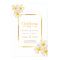 White frangipani tropical wedding welcome poster
