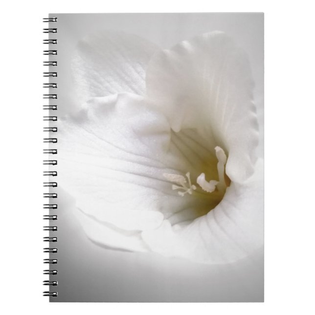 white freesia notebook (Front)