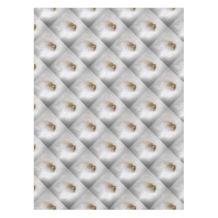 white freesia tablecloth