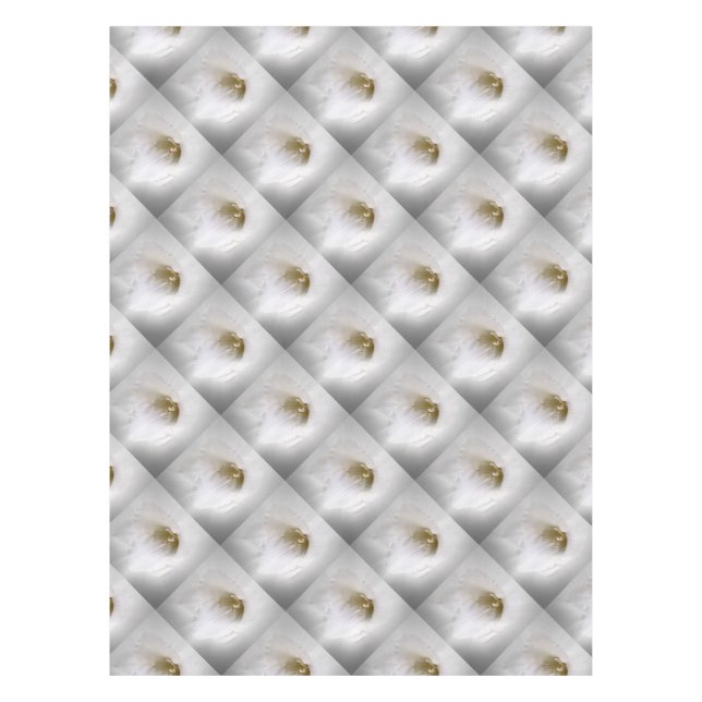 white freesia tablecloth (Front)