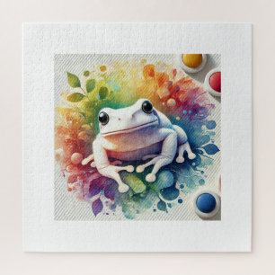 White Frog 300824AREF140 - Watercolor Jigsaw Puzzle