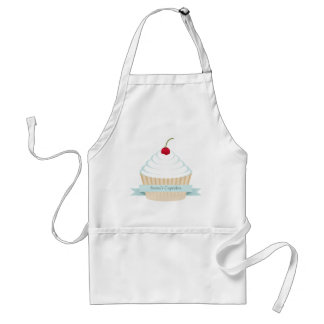 White Frosted Cupcake Apron