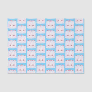 White Frosting Sprinkle Birthday Cake Tissue Paper