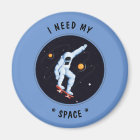 White Funny Cosmic Astronaut  I Need My Space