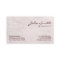 White Fur Texture Hygienist Business Card