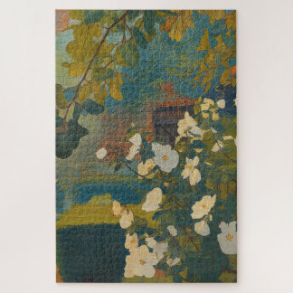 White Garden Jigsaw Puzzle
