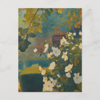 White Garden Postcard