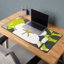 White Gardenia Abstract Florals Colour Block Moder