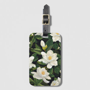 White Gardenia Luggage Tag