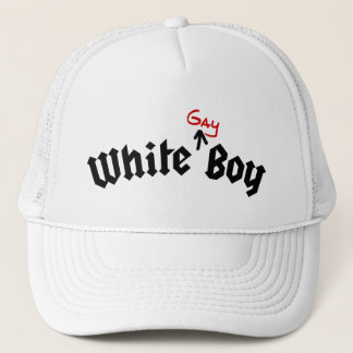 White Gay Boy Hat