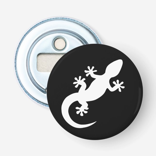 White Gecko Bottle Opener (Front)