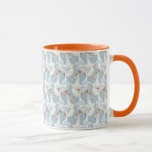White Geese Pattern Mug