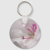 White Geranium Keychain