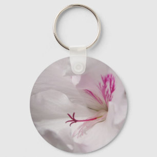 White Geranium Keychain