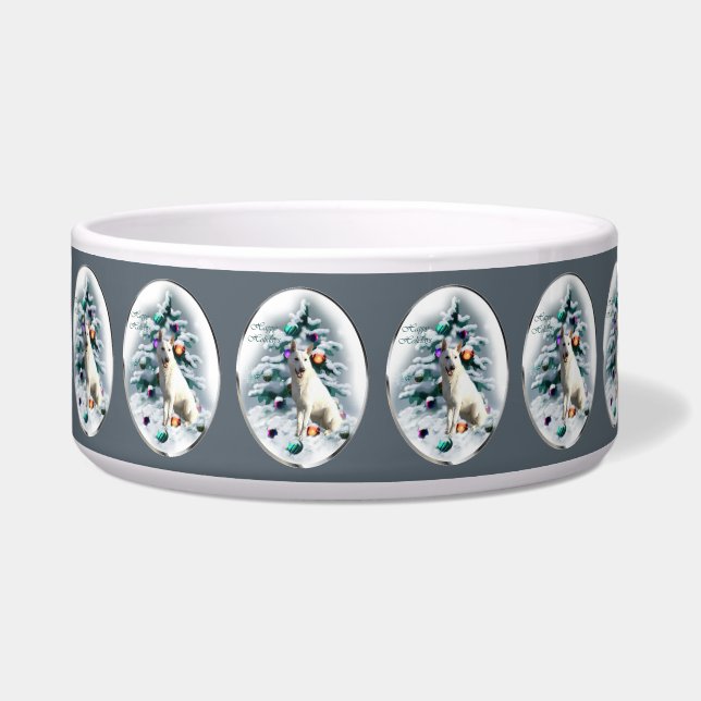 White German Shepherd Christmas  (Front)