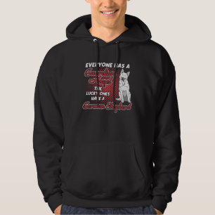 White German Shepherd Is My Guardian Angel Dog Ow Hoodie