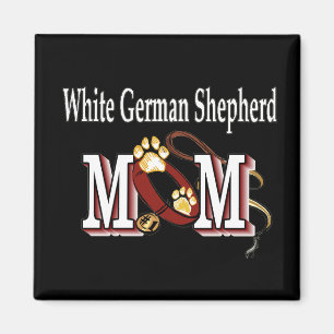 White German Shepherd Mum Gifts Magnet