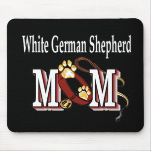 White German Shepherd Mum Gifts Mouse Pad