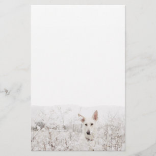 White German Shepherd Stationery