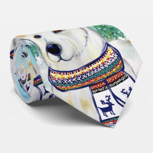 White German Shepherd Tie