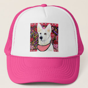 White German Shepherd Trucker Hat