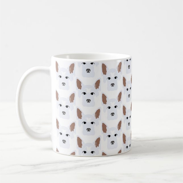 White German Shepherds on Mug (Left)
