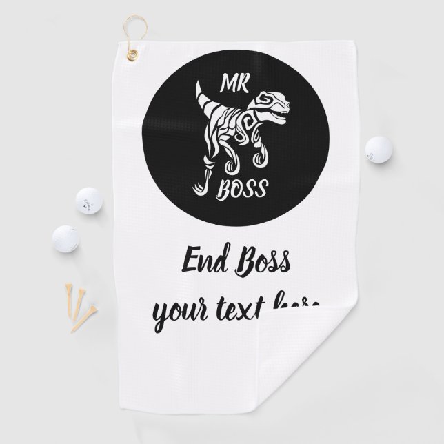 White Ghost Raptor  Golf Towel (InSitu)