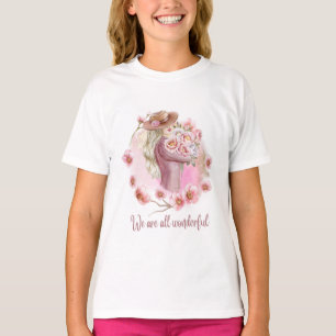 White girl T-shirt 