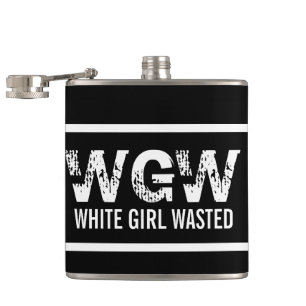 White Girl Wasted Hip Flask