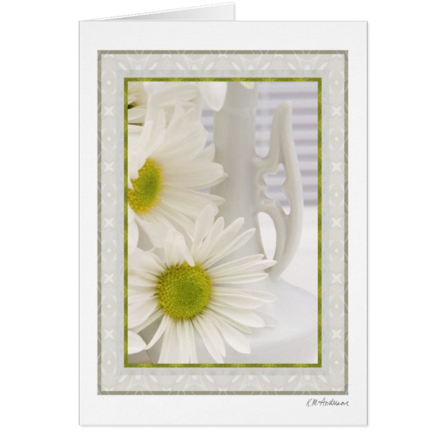 White glass with daisies 1 (Front)
