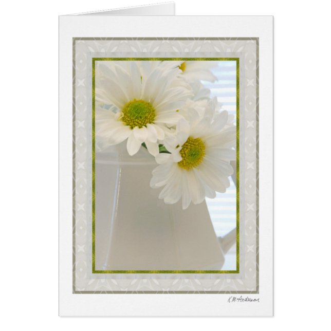 White glass with daisies 2 (Front)
