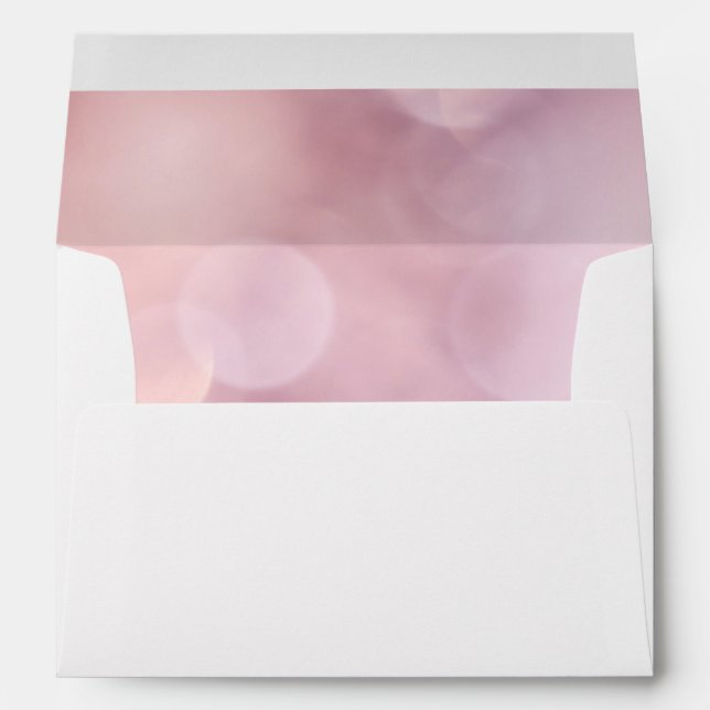 White Glitter Bokeh Envelope (Back (Bottom))