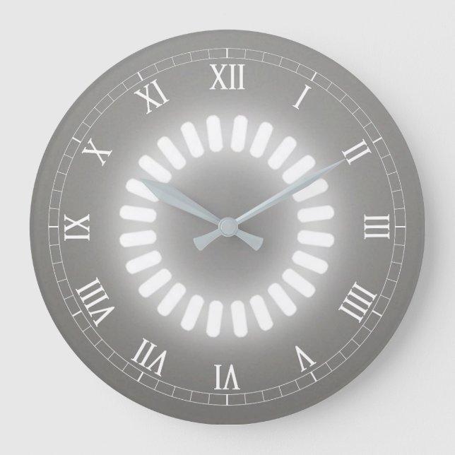 White Glow Large Clock (Front)