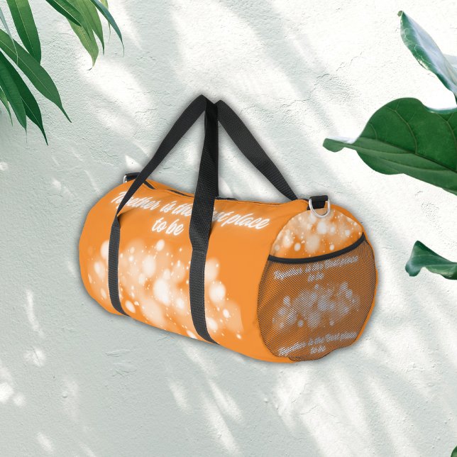 White Glow 'Together is the Best place to Be' | Duffle Bag (Creator Uploaded)