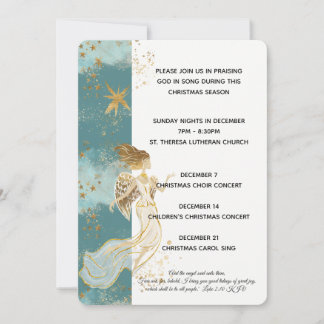 White Gold and Blue Angel Christmas Program