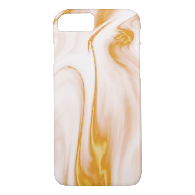 White Gold And Pink Marble Stone Texture Case-Mate iPhone Case (Back)