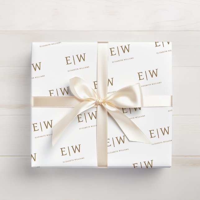 White Gold Branded Business Company Packaging Wrapping Paper (Creator Uploaded)