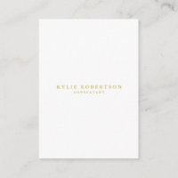 White & Gold Colours Professional Trendy Plain