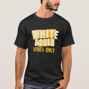 White Gold Game Day Group For High School Football T-Shirt