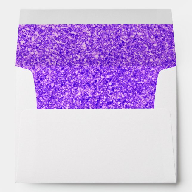 White Gold Glitter Envelope (Back (Bottom))