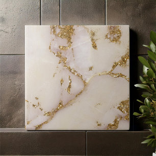 White Gold Marble Glitter ID1171a Ceramic Tile