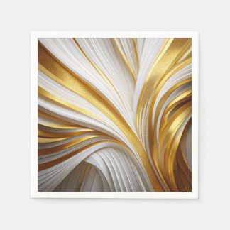 White Gold Retro Napkin
