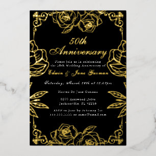 White Gold Rose Garden 50th Wedding Anniversary