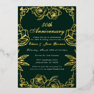 White Gold Rose Garden 50th Wedding Anniversary 