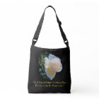 "White Gold Rose" Tote Bag
