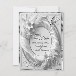 White Gold Roses, Champagne Silk & Butterflies Announcement