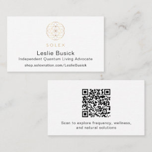 White Gold Solex Business Card